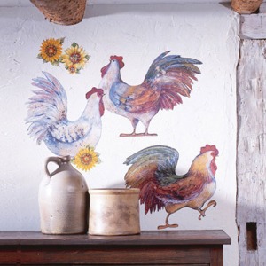 13434 (Wallies 조각스티커 - 닭, 15% 할인 조각그림/수입스티커/북유럽풍/포인트/친환경/홈데코/인테리어)