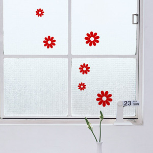 WDC-004 (그래픽스티커 - 플라워/꽃/자연/창문/양면/벽지/포인트/심플/모던/북유럽풍/인테리어/홈데코/셀프diy)